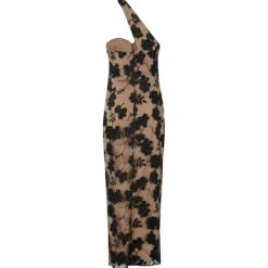 Floral Beads Midi Kjole