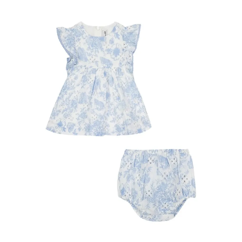 Floral Eyelet Cotton Dress