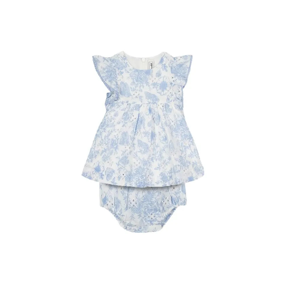 Floral Eyelet Cotton Dress