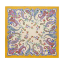 Floral Paisley Cashmere-Blend Sjal