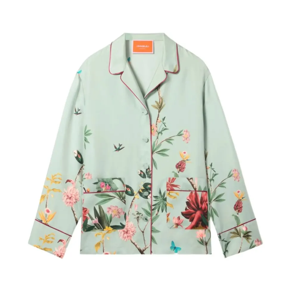 Floral Panel Pyjama Shirt
