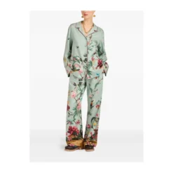 Floral Panel Pyjama Shirt