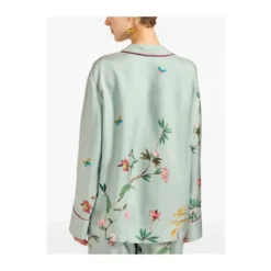 Floral Panel Pyjama Shirt