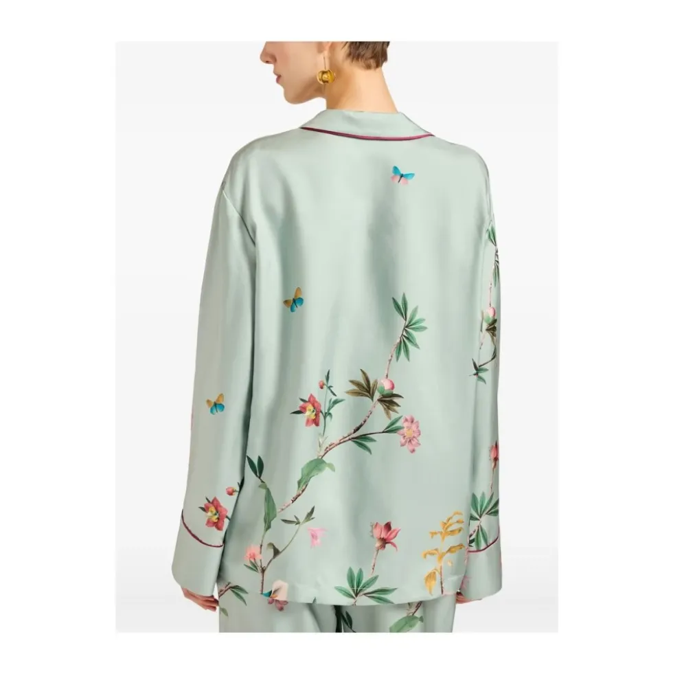 Floral Panel Pyjama Shirt