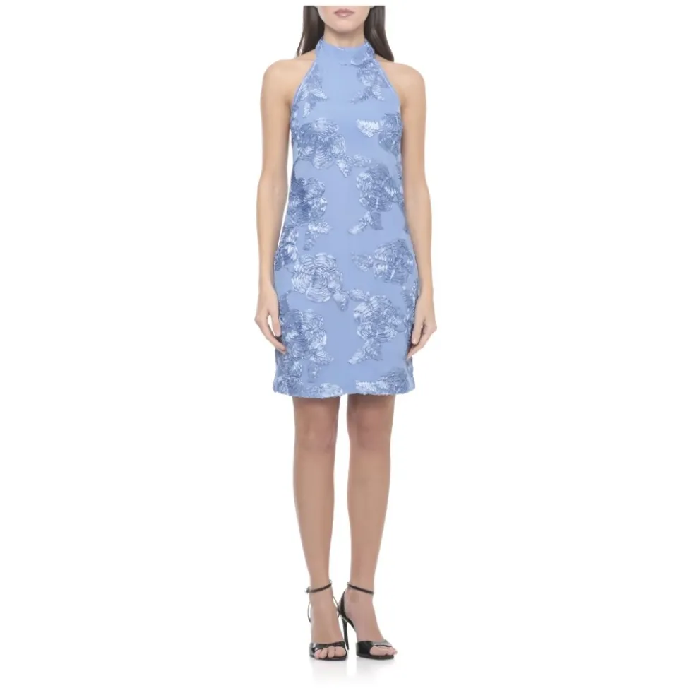 Flower Mesh Mini Dress