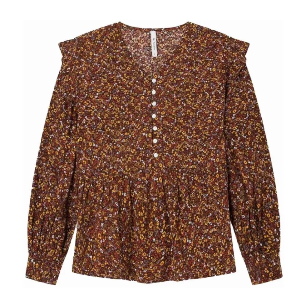 Flowy Langærmet Bluse