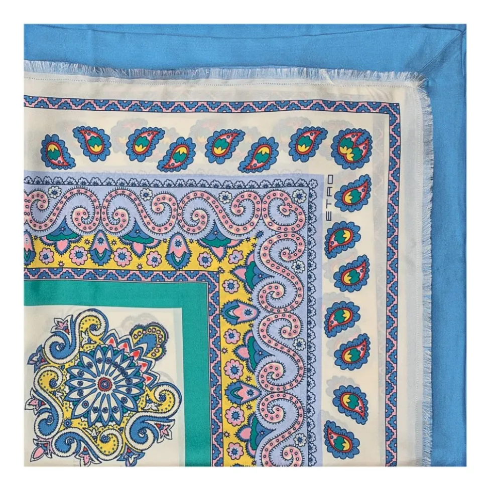 Foulard med print