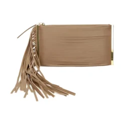 Frynset Skind Clutch