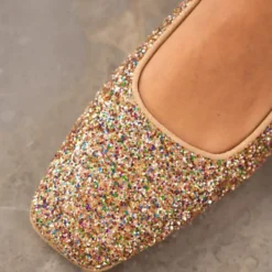 Funklende Glitter Ballerina - Multi Glitter / Sand