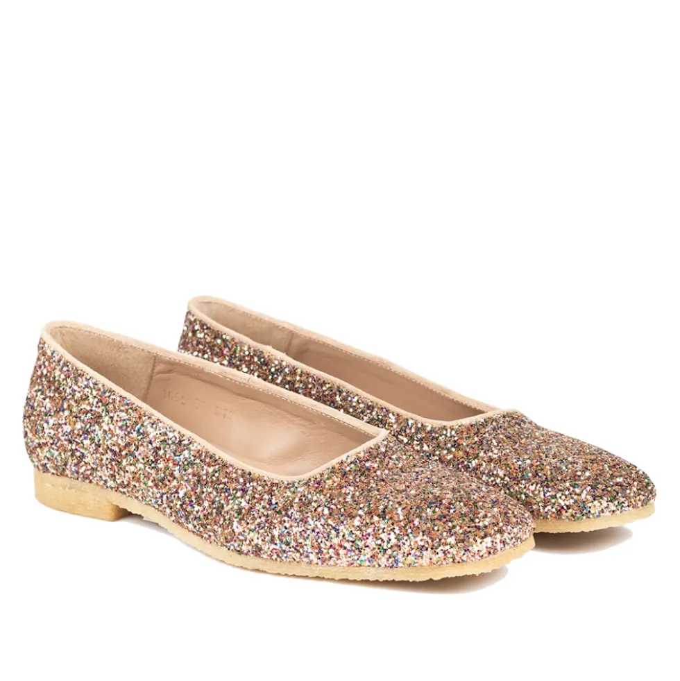 Funklende Glitter Ballerina - Multi Glitter / Sand