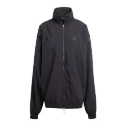Funktionel og stilfuld track top i sort