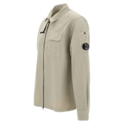 Gabardine Overshirt med Lynlås