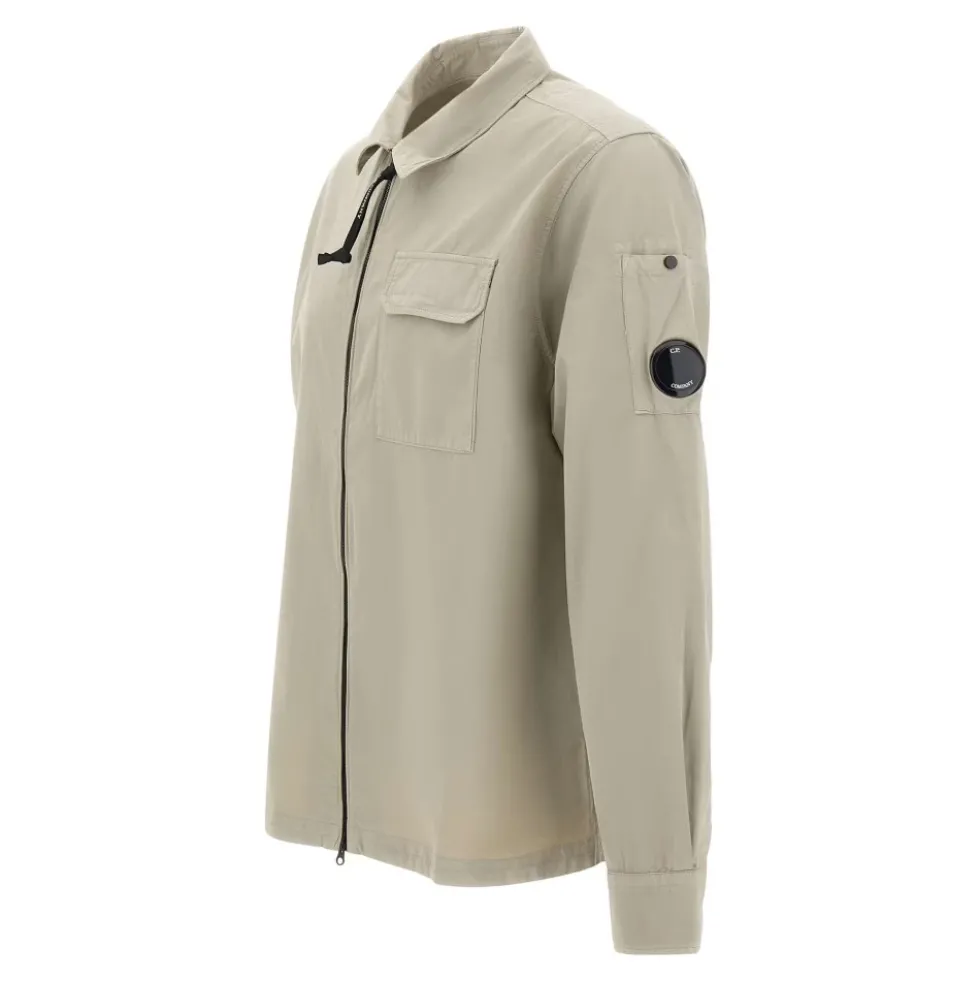 Gabardine Overshirt med Lynlås