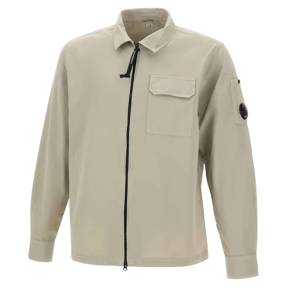 Gabardine Overshirt med Lynlås