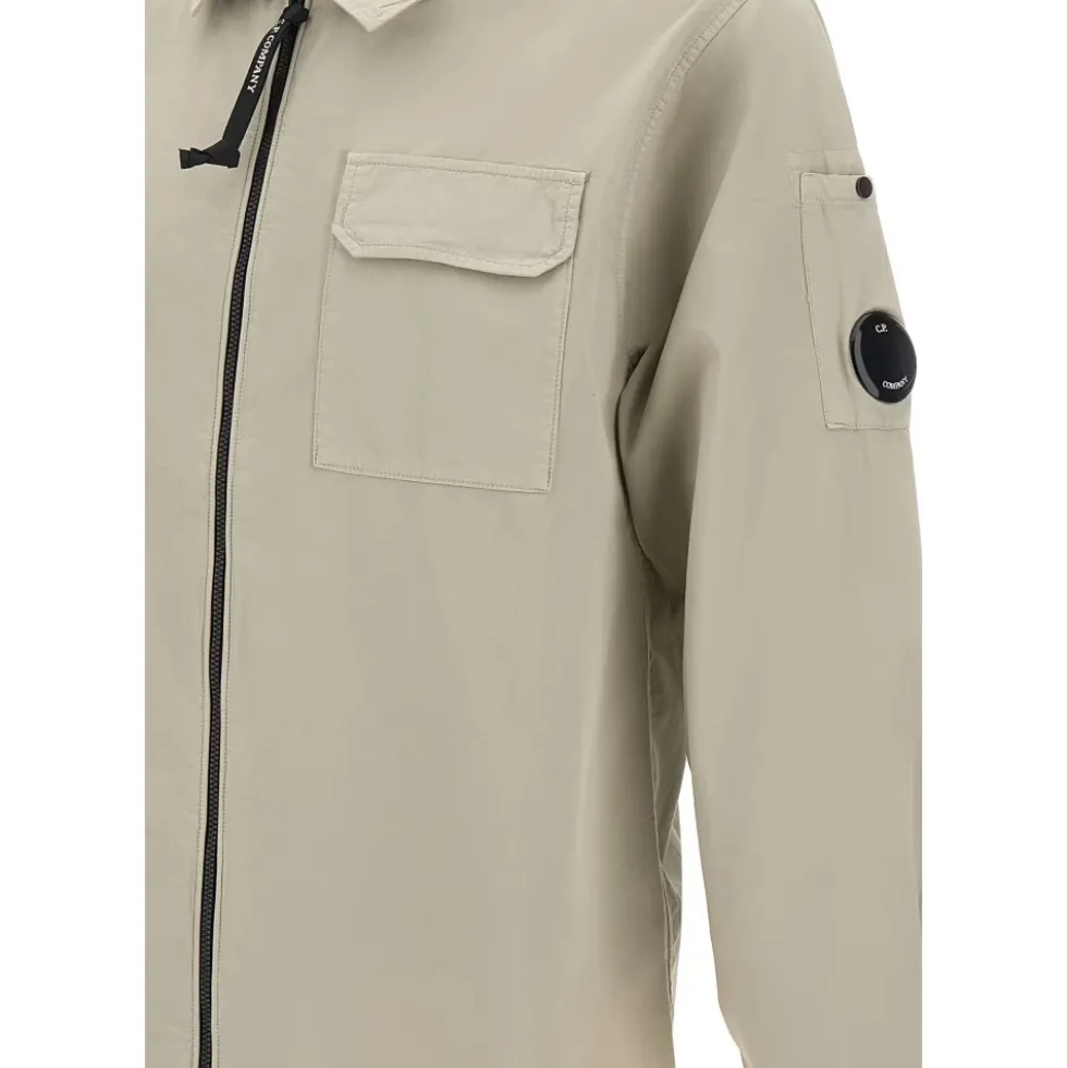 Gabardine Overshirt med Lynlås