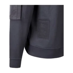 Garment Dyed Diagonal Fleece Quarter Zip Sweatshirt