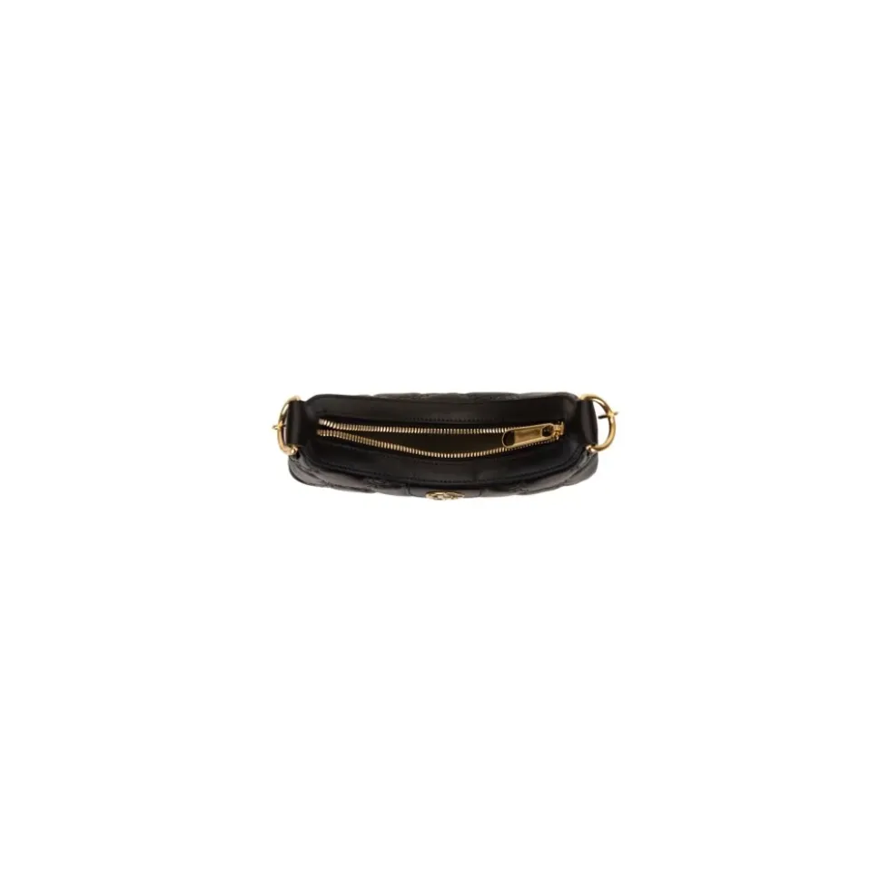 GG Embossed Leather Shoulder Bag