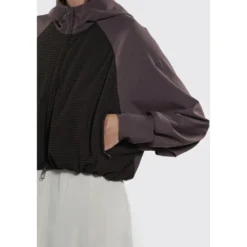Giacca manica raglan con rete