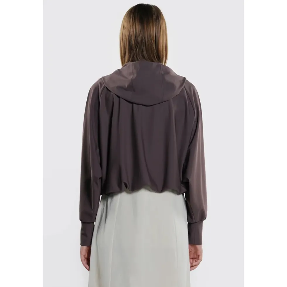 Giacca manica raglan con rete