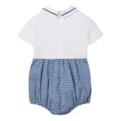Gingham bomulds heldragt