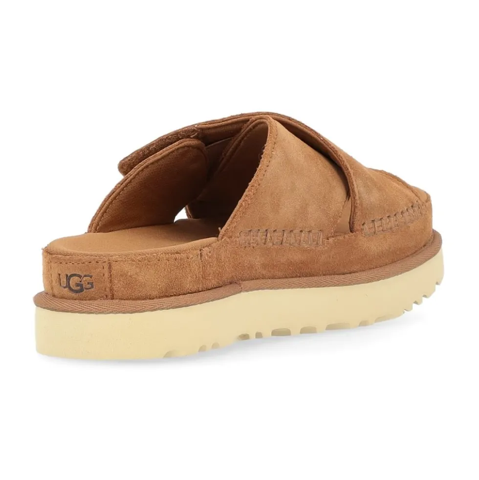 Goldenstar Cross Læder Sandal i Cuoio