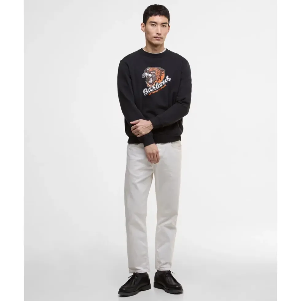 Grafisk Daytona Sweatshirt Sort