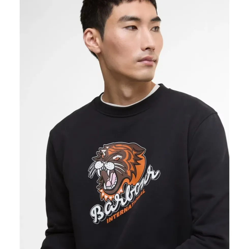 Grafisk Daytona Sweatshirt Sort