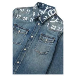Grafisk Print Button-Down Skjorte