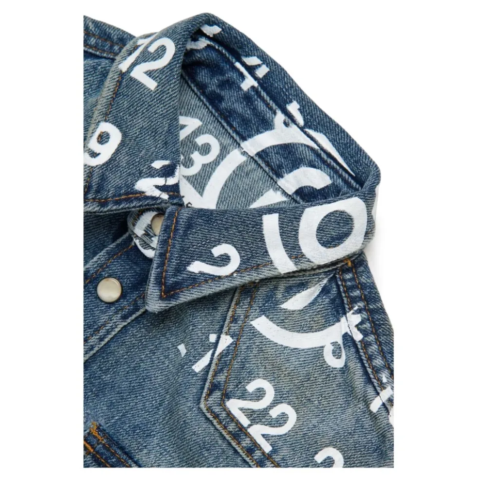 Grafisk Print Button-Down Skjorte