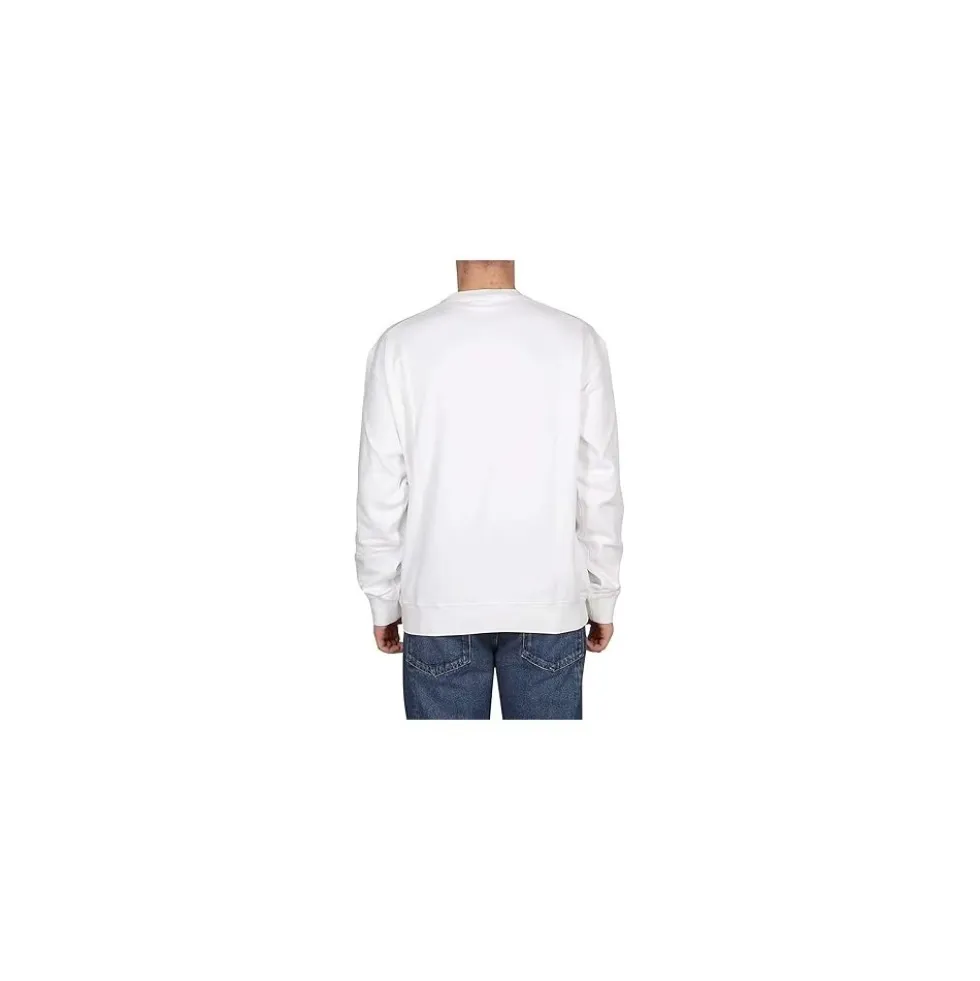 Grafisk Print Urban Sweatshirt Hvid