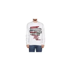 Grafisk Print Urban Sweatshirt Hvid