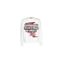 Grafisk Print Urban Sweatshirt Hvid