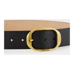 Grain Leather Oval Belt