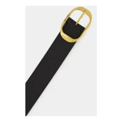 Grain Leather Oval Belt