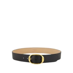 Grain Leather Oval Belt
