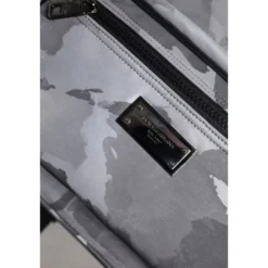 Grå Camouflage Logo Plaque Rygsæk Taske