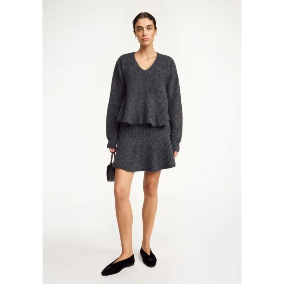 Grå Melange Mohair Pullover