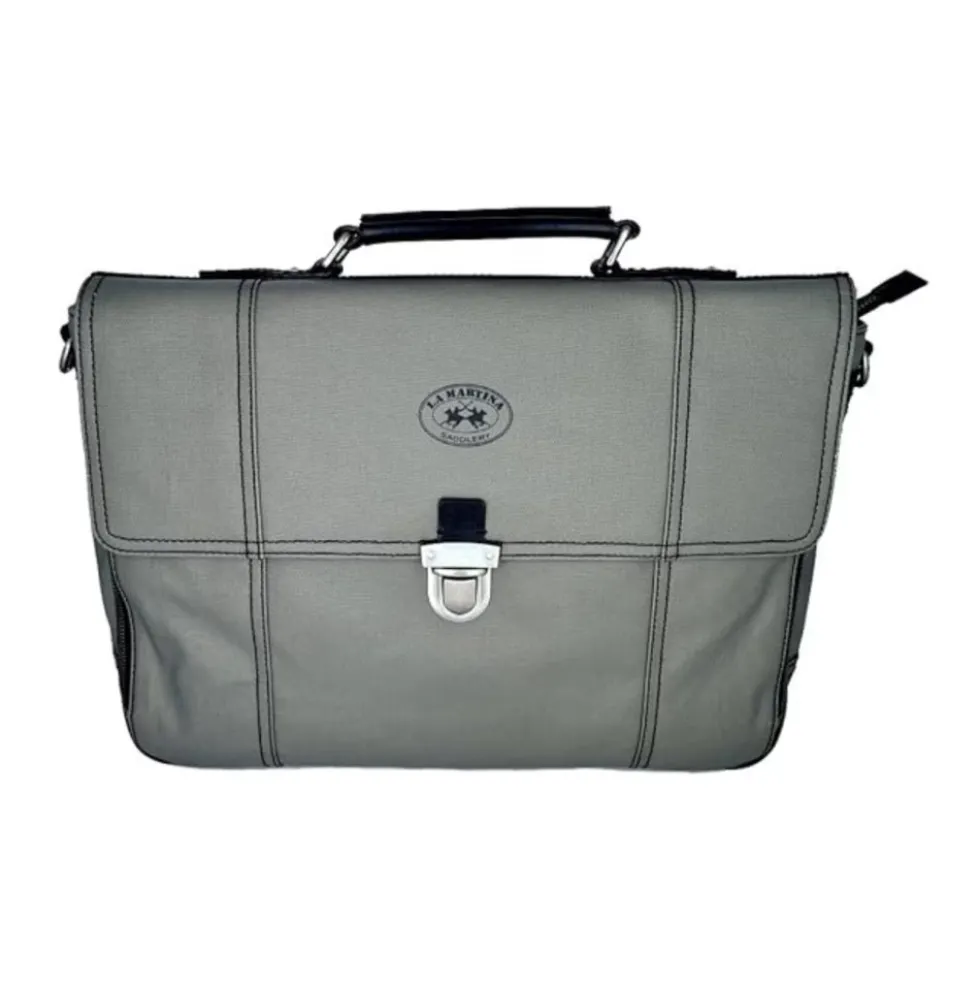 Grå Messenger Taske Briefcase