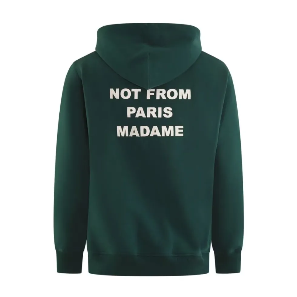 Grøn Slogan Hættetrøje
