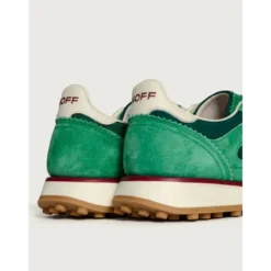 Grøn Sneaker med Hvidt Detalje
