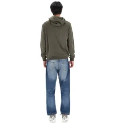 Grøn Sweater Rue Madame Paris Broderet