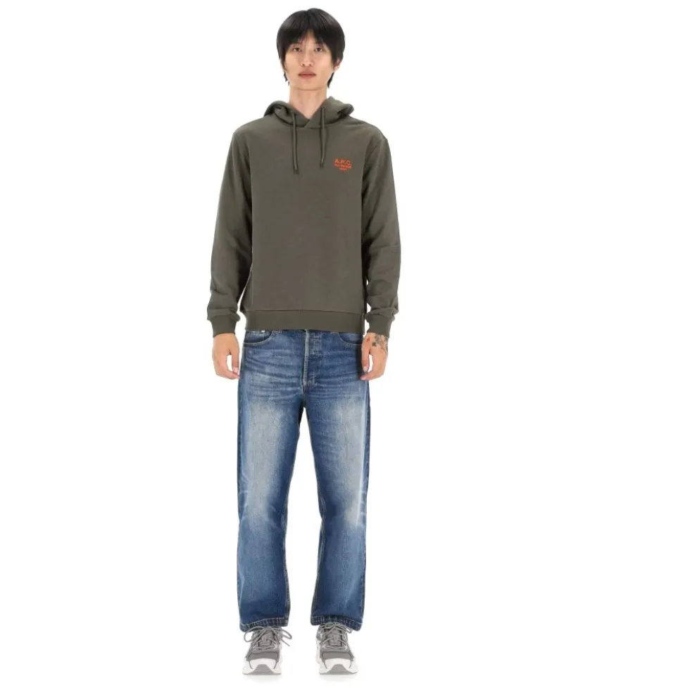 Grøn Sweater Rue Madame Paris Broderet