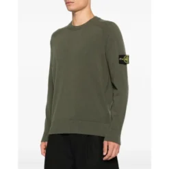Grøn Uld Raglan Sweater