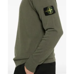 Grøn Uld Raglan Sweater