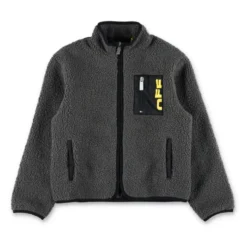 Grå Teddy Lynlås Jakke AW25