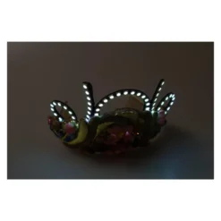Ægte Crystal Diadem Tiara med LED-lys