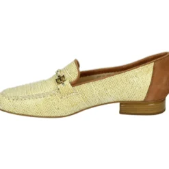 Gule Slip-Ons med Læder og Ruskind