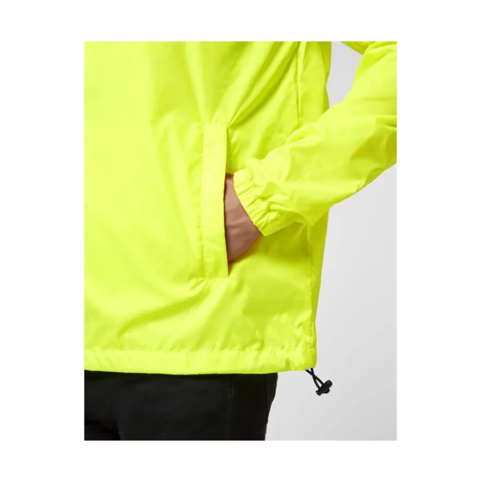 Gul Nylon Windbreaker Hættetrøje Jakke