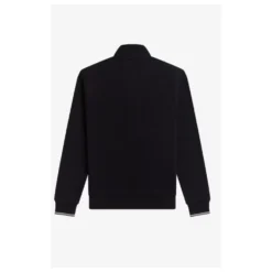 Half Zip Sweatshirt med striber på ryggen