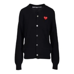 Heart Patch Wool Cardigan